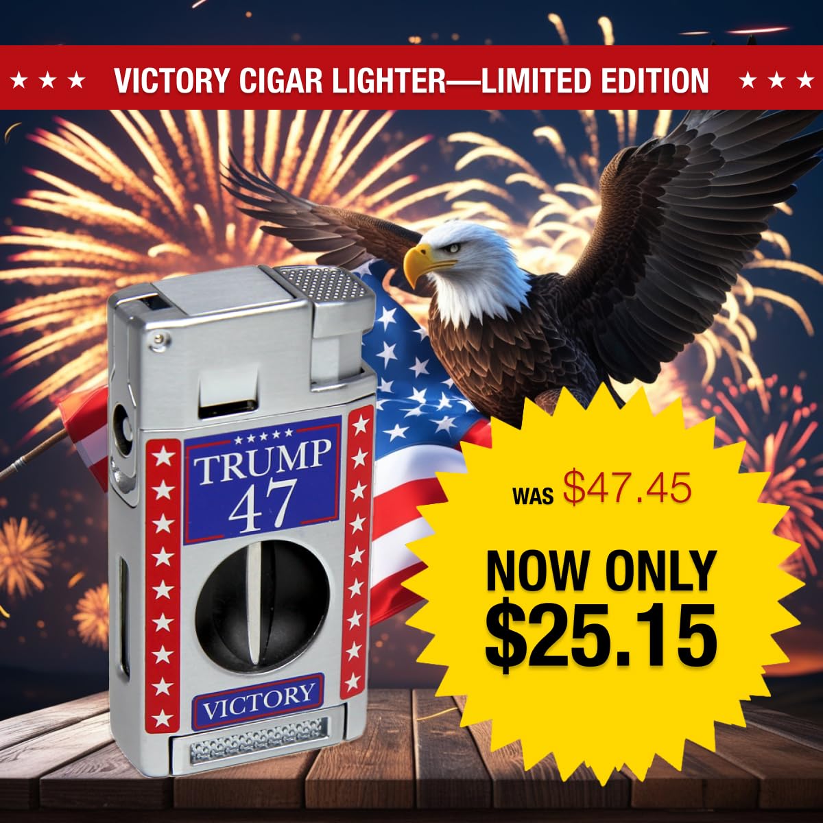 Amazon.com: Trump 45/47 Victory Lighter – Patriotic Torch